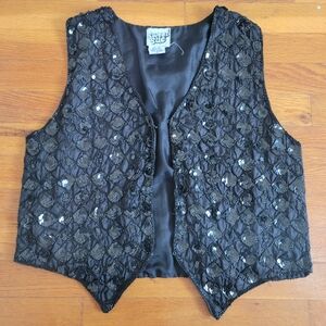 Sweet Sue | Vintage Beaded & Sequined Silk Vest